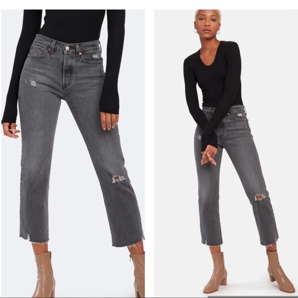 Levi's Denim - LEVI’S wedgie straight jean. Gray- Cabo Smoke-  size 24